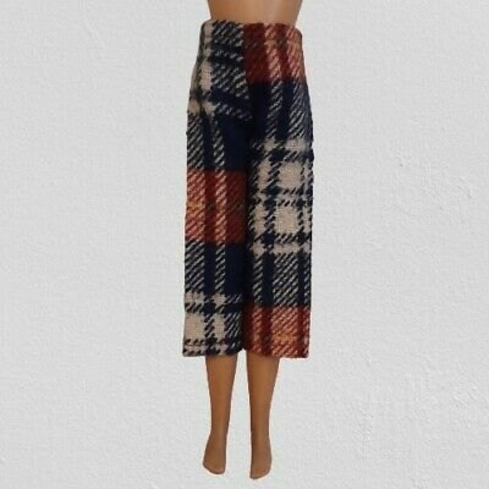 Vtg Hong Kong 1960s/70s Mini Mod PLAID PANTS fits child sized fashion doll
